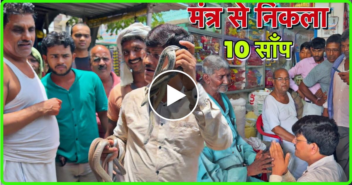 सब के सामने एक ही घर में मंत्र से निकाला 10-10 ज़हरीला साँप, मगर सांप तो सांप किया ऐसा कारनामा… देख दंग रह गए गांव वाले